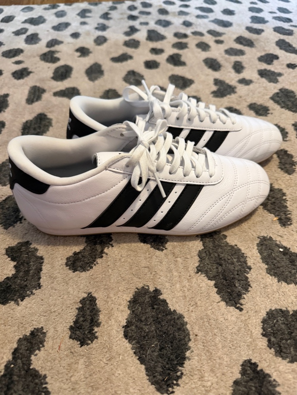 adidas White and Black women’s Retro Soccer-Inspired Sneakers